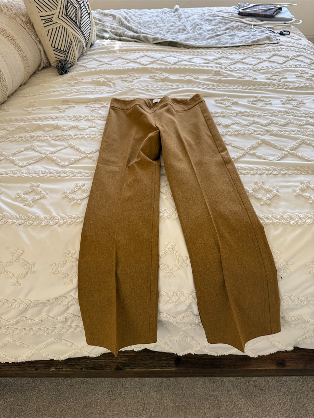 Men's Brown Knit Wide-Leg Pants